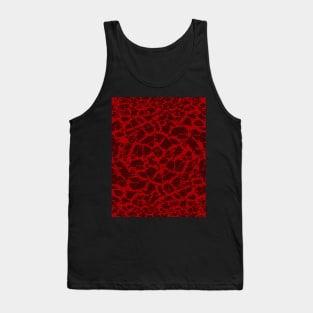 Red Texture Tank Top